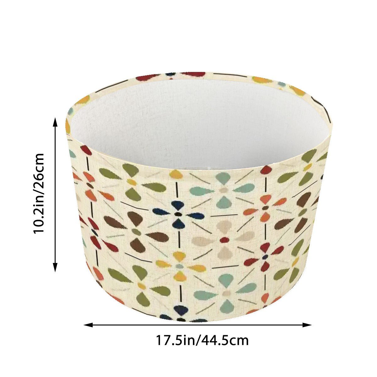 Kate McEnroe New York Mid Century Scandinavian Floral Drum Lamp ShadeLamp ShadesC2x1BFpI67