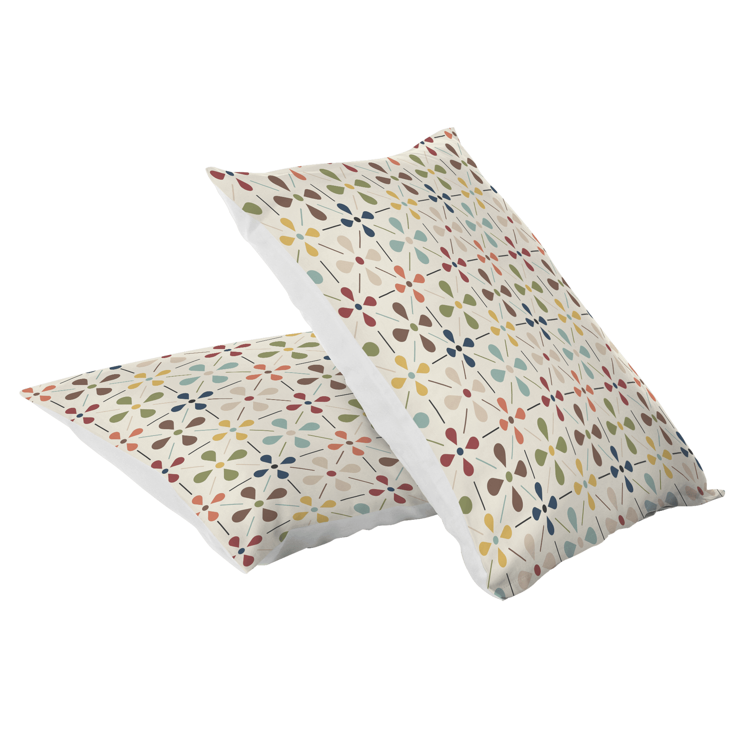 Kate McEnroe New York Mid Century Scandinavian Pillowcase, Danish Modern Retro Floral BeddingPillowcases1250