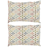 Kate McEnroe New York Mid Century Scandinavian Pillowcase, Danish Modern Retro Floral BeddingPillowcases1250