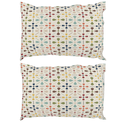 Kate McEnroe New York Mid Century Scandinavian Pillowcase, Danish Modern Retro Floral BeddingPillowcases1250