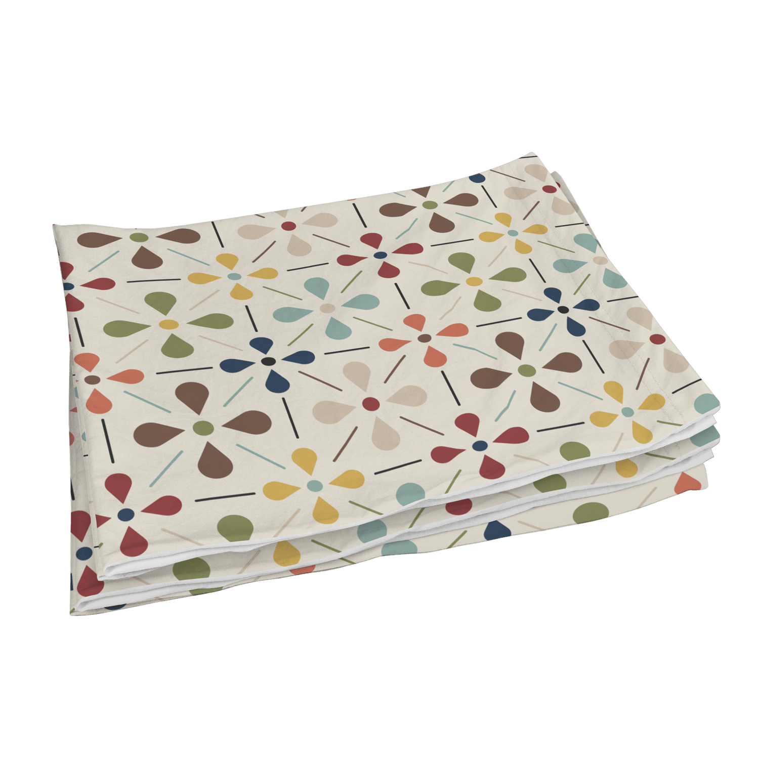 Kate McEnroe New York Mid Century Scandinavian Pillowcase, Danish Modern Retro Floral BeddingPillowcases1250