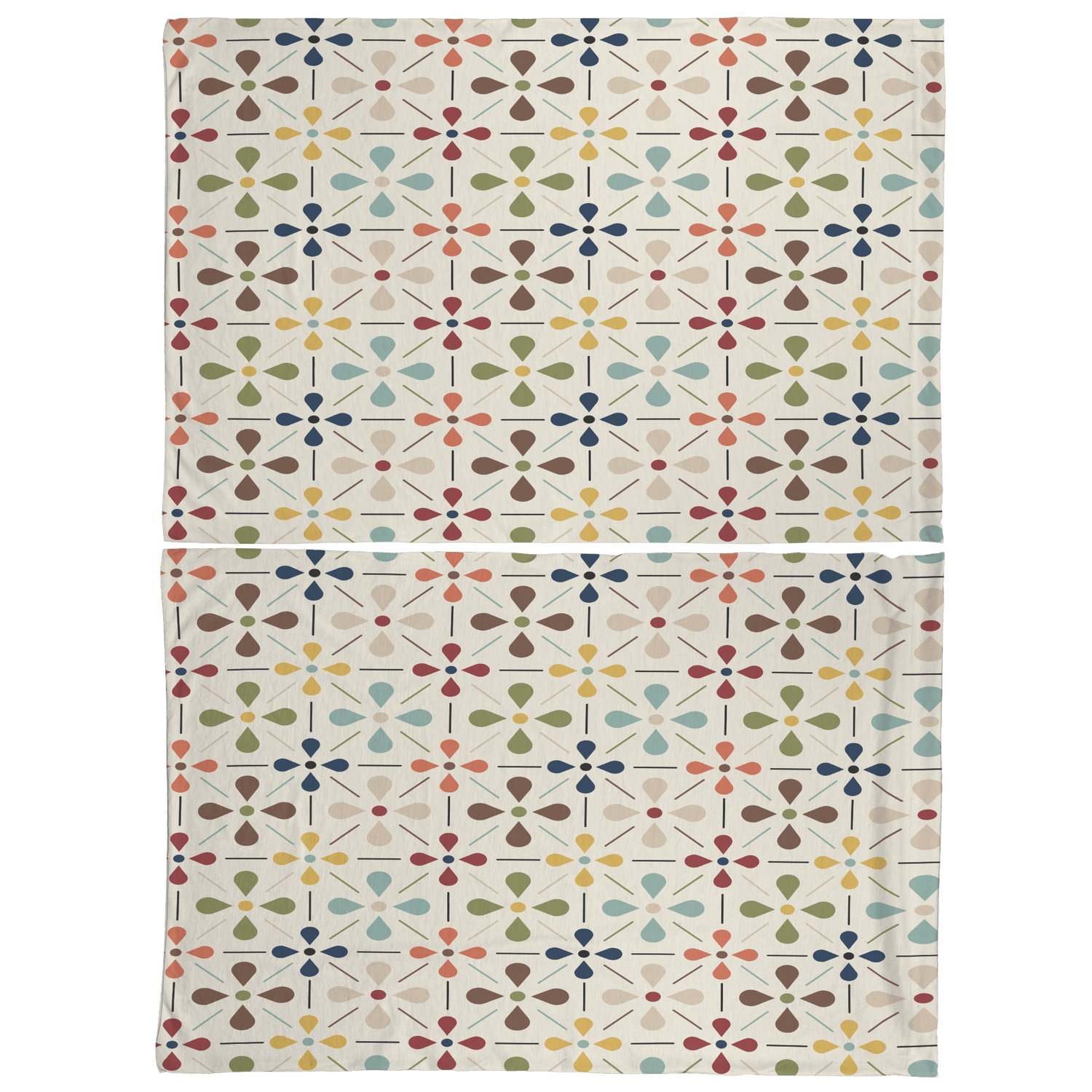 Kate McEnroe New York Mid Century Scandinavian Pillowcase, Danish Modern Retro Floral BeddingPillowcases1250