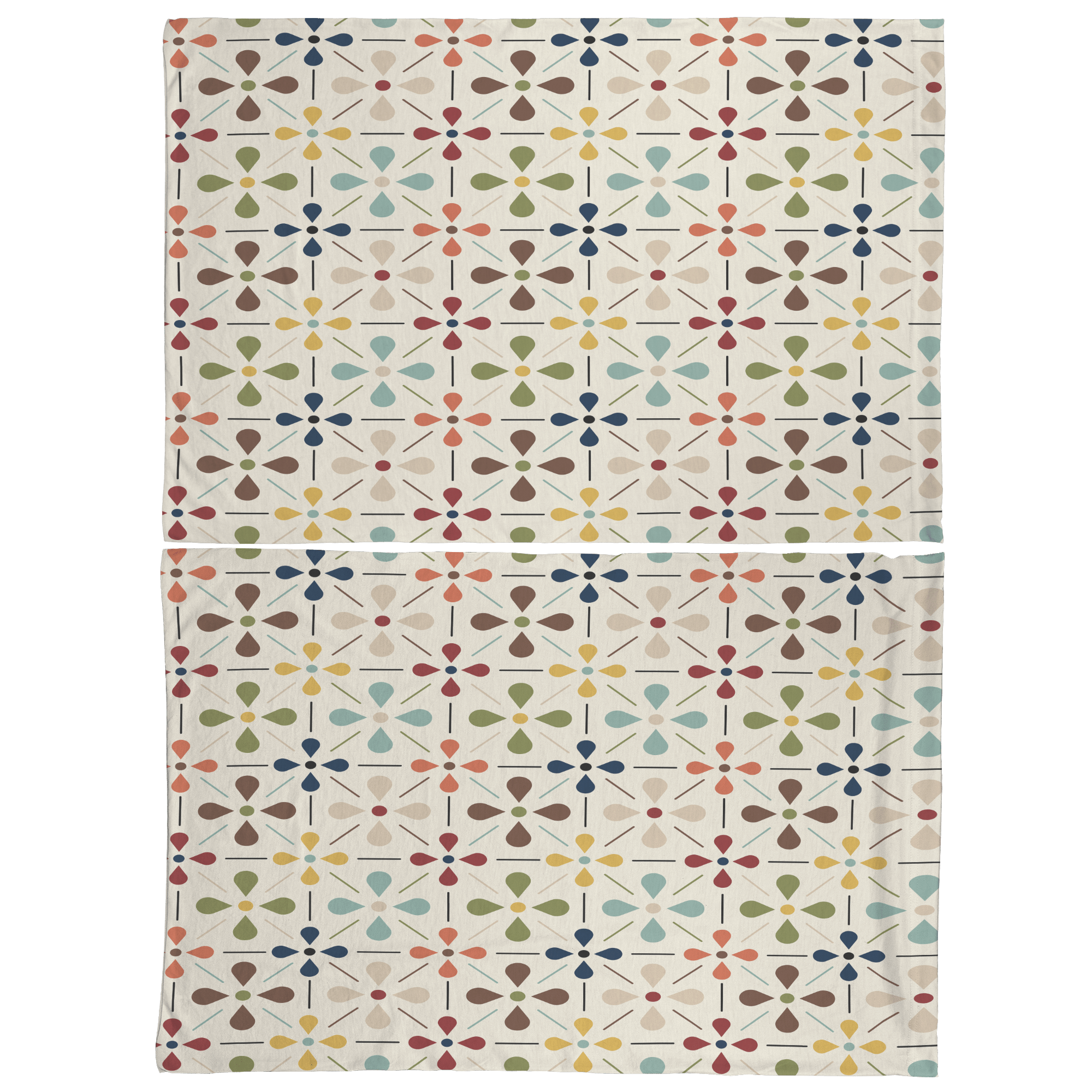 Kate McEnroe New York Mid Century Scandinavian Pillowcase, Danish Modern Retro Floral BeddingPillowcases1250