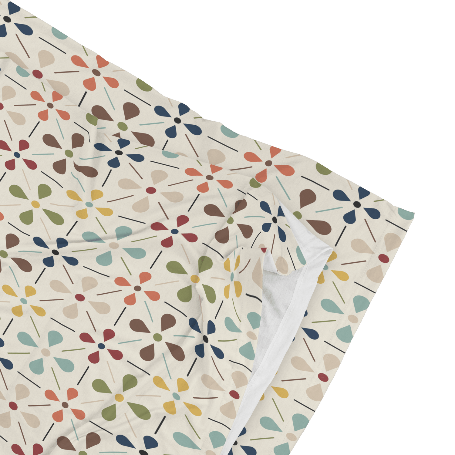 Kate McEnroe New York Mid Century Scandinavian Pillowcase, Danish Modern Retro Floral BeddingPillowcases1250