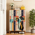 Kate McEnroe New York Mid Mod Atomic Cat 3-Tier Shoe Cabinet, Retro Boomerang Starburst Mudroom Organiser, MCM Entryway StorageShoe StoragebNaNXlzIBg