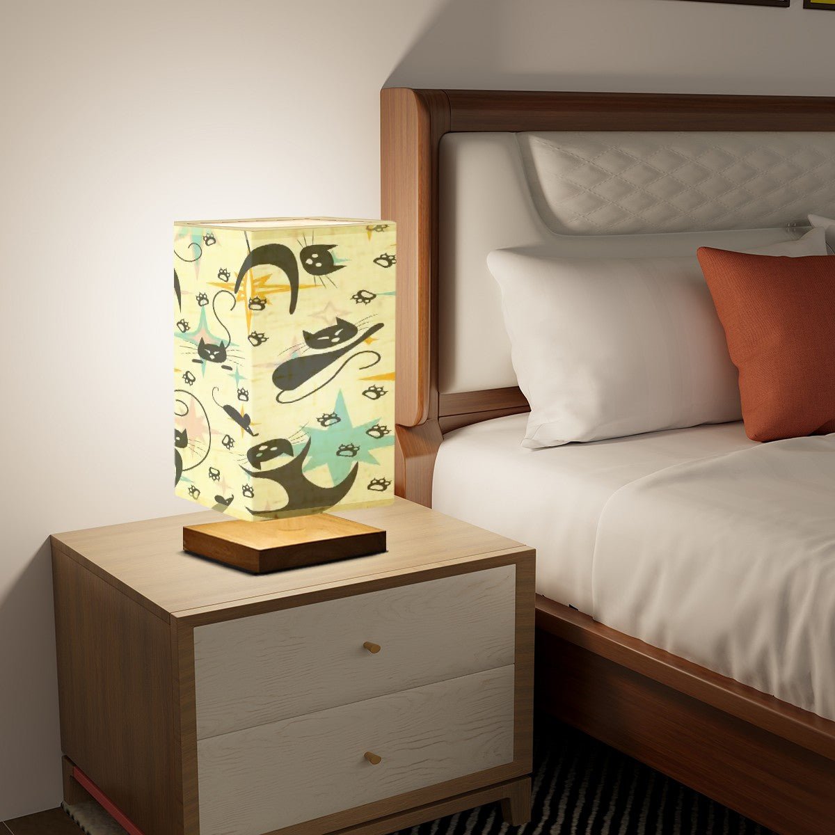 Kate McEnroe New York Mid Mod Atomic Cat Starburst Table Lamp, MCM Kitsch Office DecorTable Lamps3rnlbdgrdN