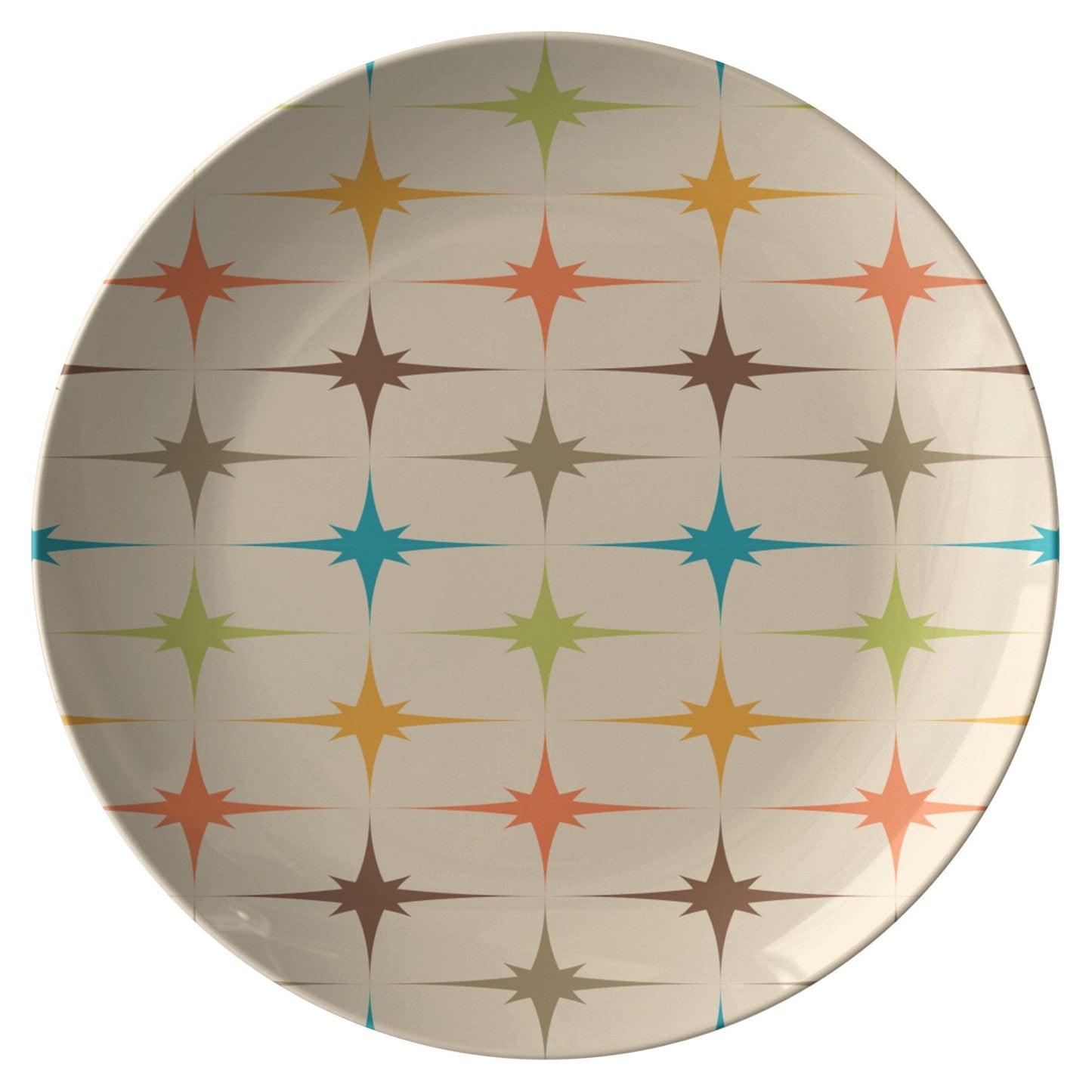 Kate McEnroe New York Mid Mod Atomic Starburst Dinner Plate Plates