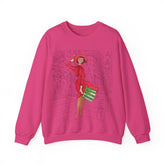 Kate McEnroe New York Mid Mod Cityscape Holiday Sweatshirt, Retro Vintage 50s Christmas CrewneckSweatshirts18871664530893011467