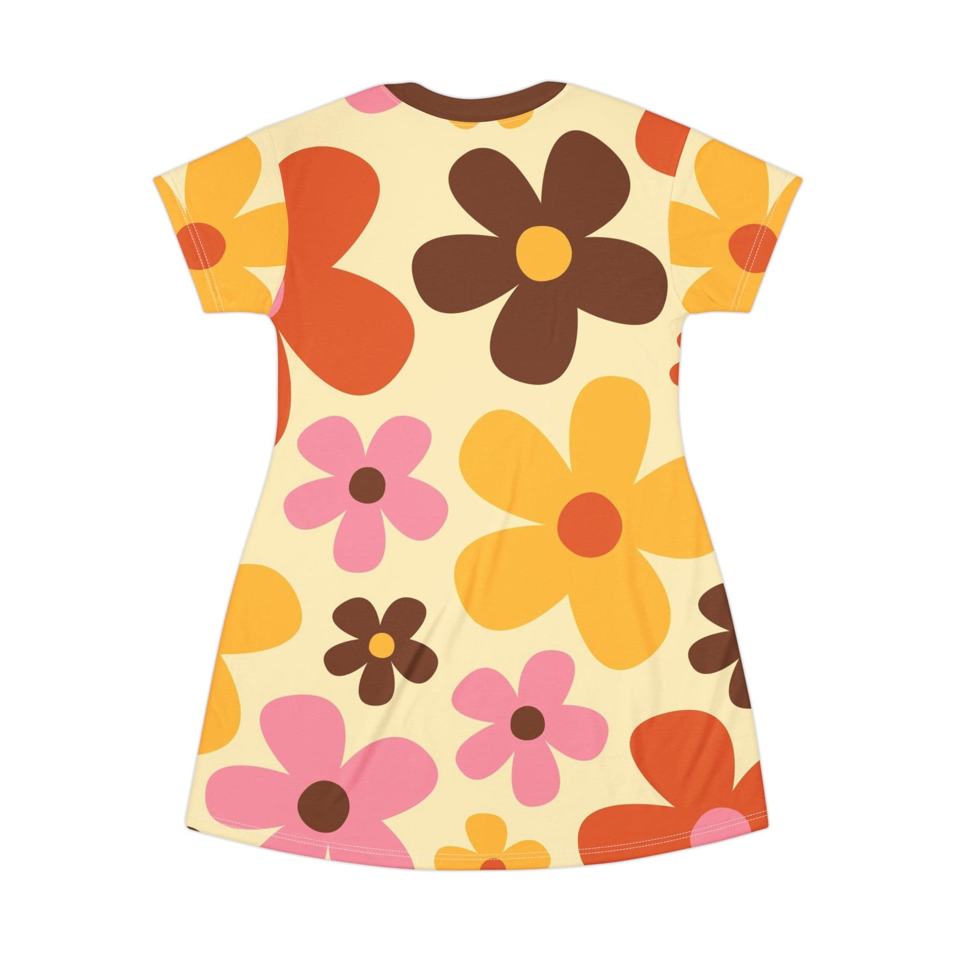 Kate McEnroe New York Mid Mod Daisy Flower Power T-Shirt Dress, Retro 70s Disco Party Dress, Mod Party Dress, Hippie Gifts, Summer Dress Dresses