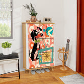 Kate McEnroe New York Mid Mod Doxie Dog Retro Dachshund TV Shoe CabinetShoe StoragefZPjwA8pGD