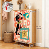 Kate McEnroe New York Mid Mod Doxie Dog Retro Dachshund TV Shoe CabinetShoe StoragefZPjwA8pGD