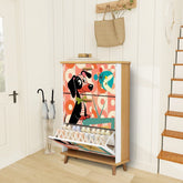 Kate McEnroe New York Mid Mod Doxie Dog Retro Dachshund TV Shoe CabinetShoe StoragefZPjwA8pGD