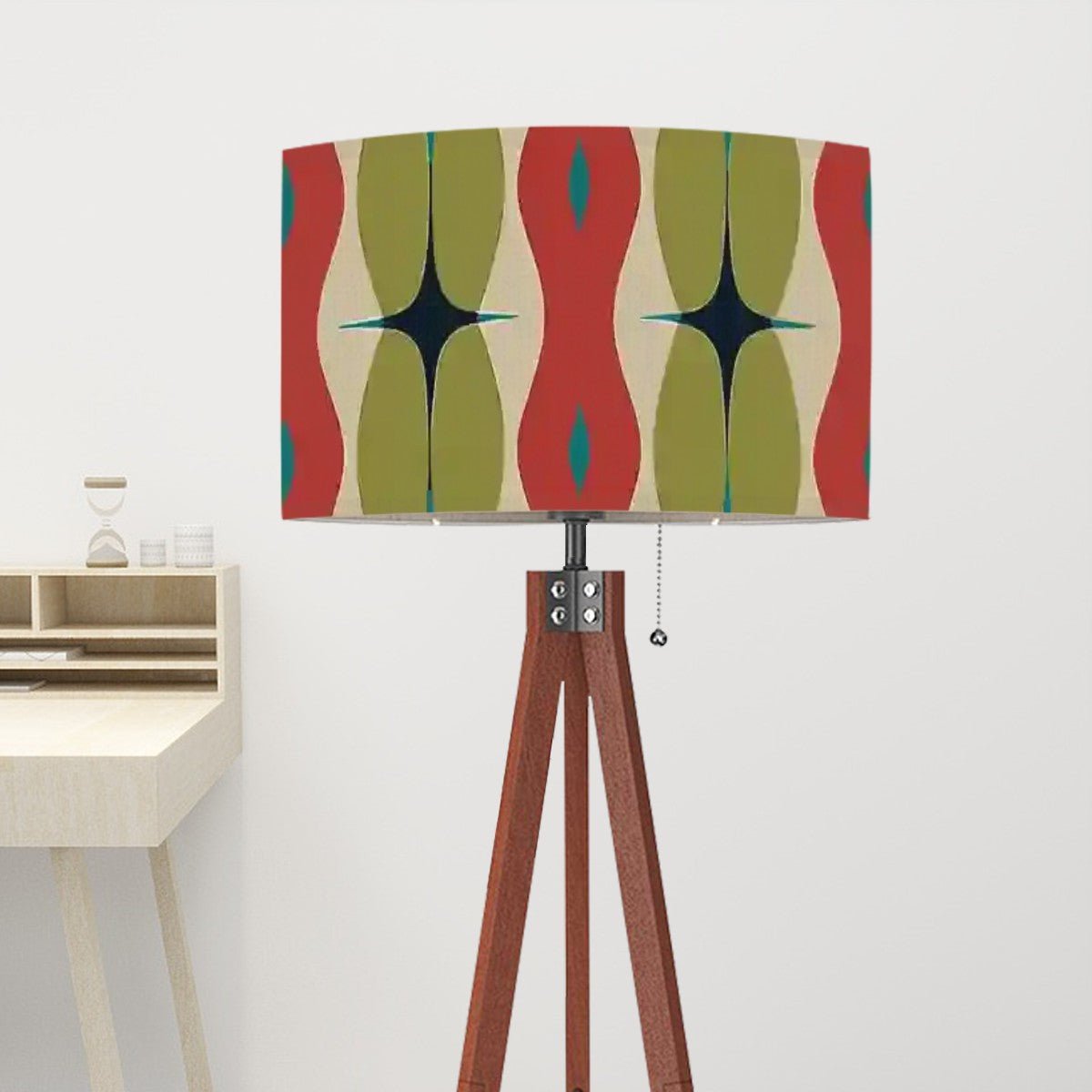 Kate McEnroe New York Mid Mod Googie Starburst Tripod Floor Lamp, Retro 60s Geometric Accent LightFloor LampsAHzAicuk3A