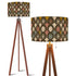 Kate McEnroe New York Mid Mod Groovy 60s Floral Starburst Mid Century Tripod Floor LampTripod Floor LampsHziqiUJ0dI