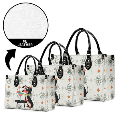 Kate McEnroe New York Mid Mod Kitsch Doxie Dog Atomic Starbursts MCM Cocktail SatchelHandbagsY576MXVW-4