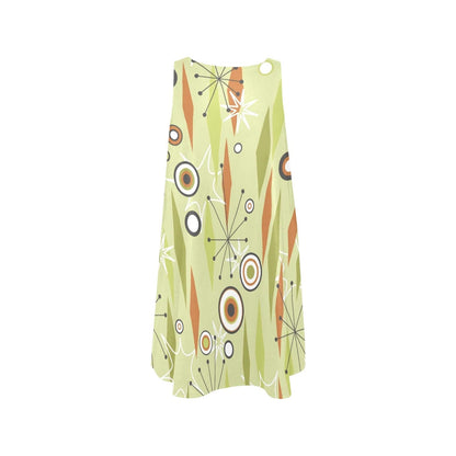 Kate McEnroe New York Mid Mod Retro Atomics Starburst Sleeveless Tank Dress with PocketsDressesD2828099