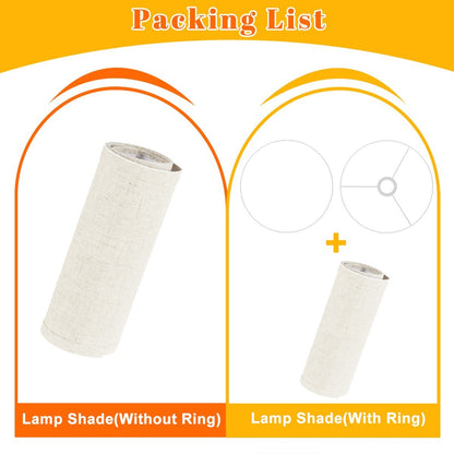 Kate McEnroe New York Minimalist White Linen Drum Lamp Shade, Modern Contemporary DecorLamp ShadesMdsswsG8w0