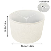 Kate McEnroe New York Minimalist White Linen Drum Lamp Shade, Modern Contemporary DecorLamp ShadesMdsswsG8w0