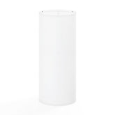Kate McEnroe New York Minimalist White Linen Slim Cylinder Lamp Shade, Modern Lighting for Contemporary DecorLamp ShadesKpxLOGXk0K