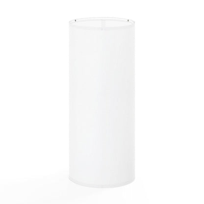 Kate McEnroe New York Minimalist White Linen Slim Cylinder Lamp Shade, Modern Lighting for Contemporary DecorLamp ShadesKpxLOGXk0K