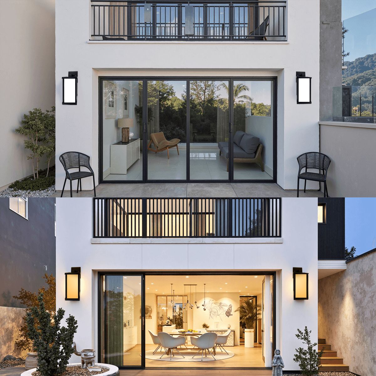 Kate McEnroe New York Minimalist White Wall Sconce, Modern Lighting for Contemporary DecorOutdoor Wall LightsmJj5WSJB4L