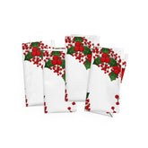 Kate McEnroe New York Mistletoes, Holly, Red Berries Christmas Napkins - Set of 4Napkins29840864452940782078