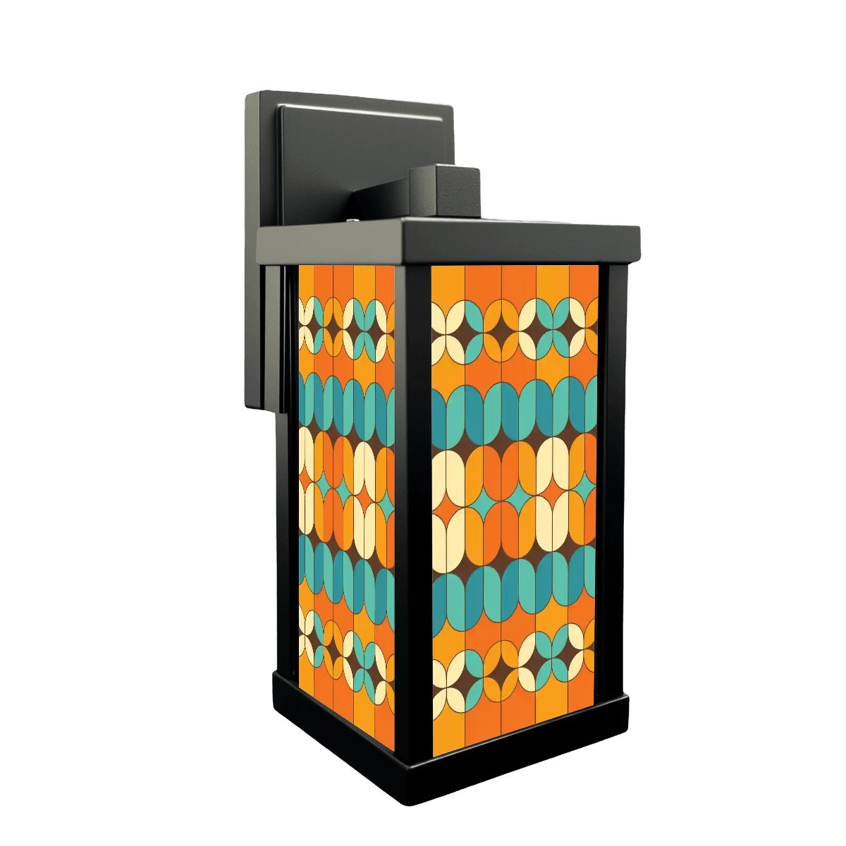 Kate McEnroe New York Mod 50s Outdoor Wall Sconce, Mid Century Modern Retro Porch Light, MCM Geometric Accent FixtureOutdoor Wall LightsD2VLvyAmSA