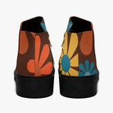 Kate McEnroe New York Mod Daisy Ankle Boots, Retro 70s MCM Floral Women&