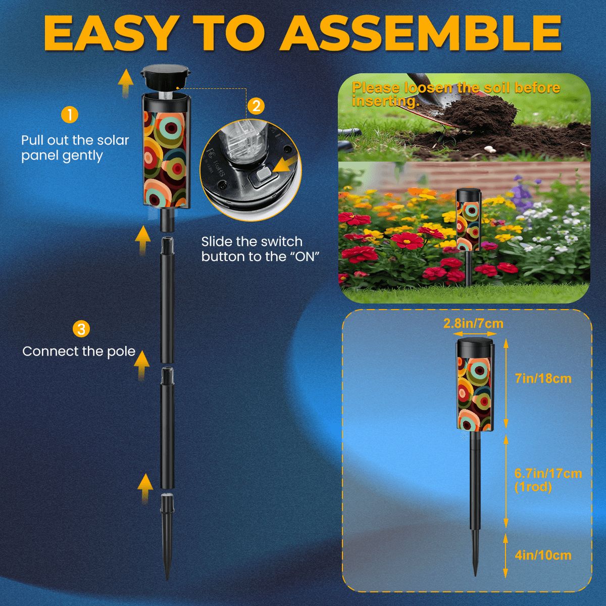 Kate McEnroe New York Mod Orb Solar Garden Light, Mid Century Modern Outdoor Lantern, Retro 60s Yard AccentSolar Garden Stake Lights8daC0gankJ