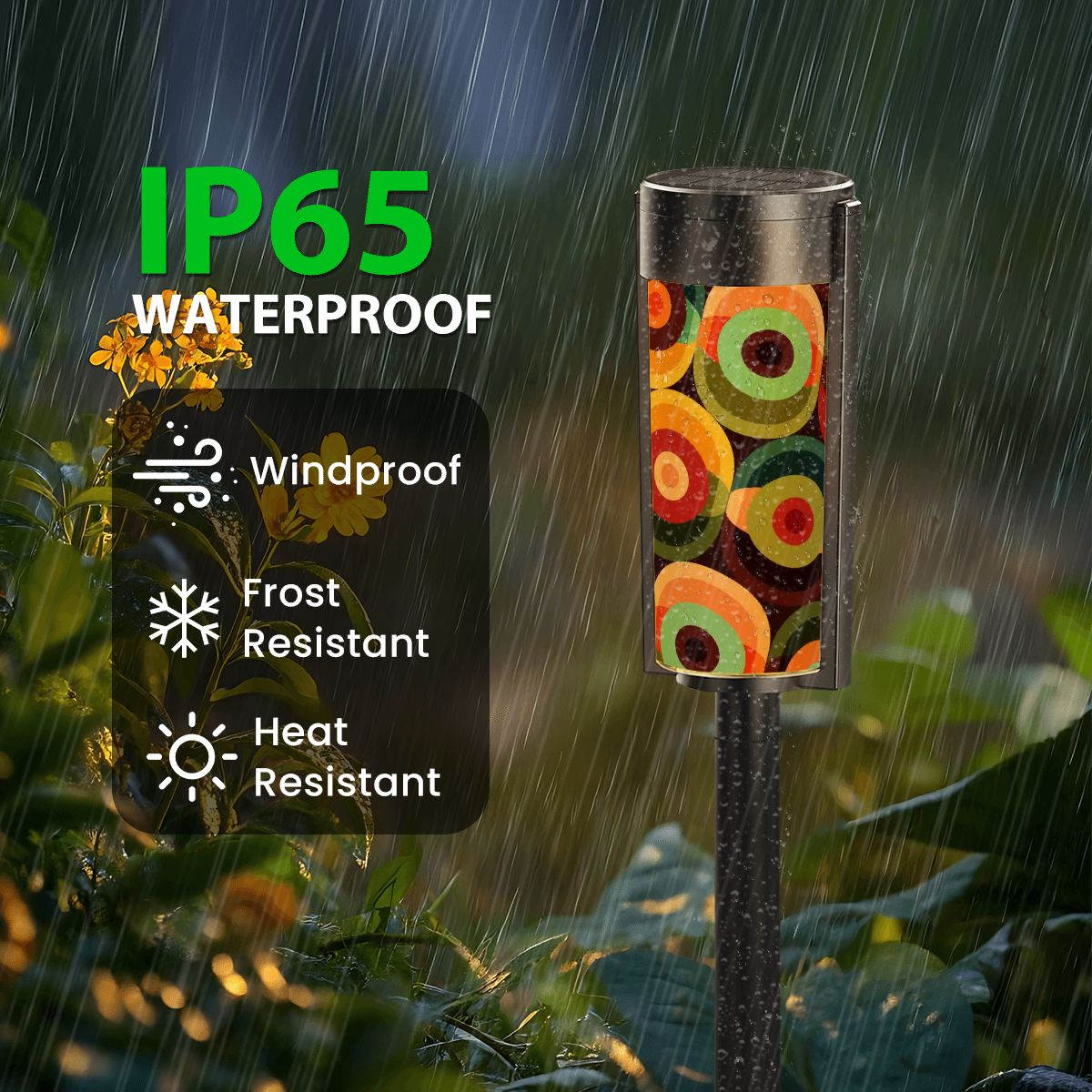 Kate McEnroe New York Mod Orb Solar Garden Light, Mid Century Modern Outdoor Lantern, Retro 60s Yard AccentSolar Garden Stake Lights8daC0gankJ