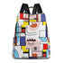 Kate McEnroe New York Mondrian Boho Patchwork Backpack Geometric Abstract DaypackBackpacksW06ROM1W-1