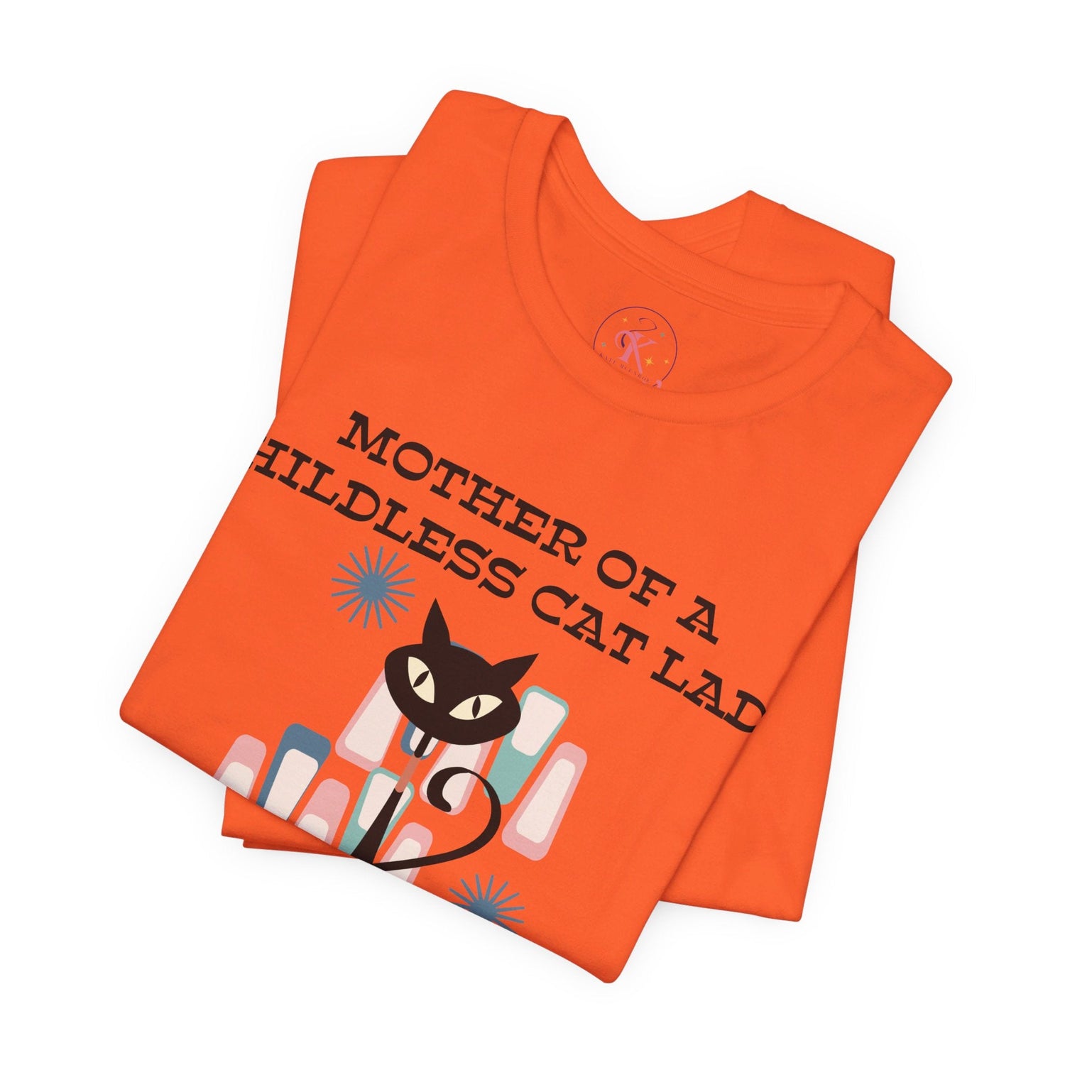 Kate McEnroe New York Mother Of A Childless Cat Lady Who Votes T - Shirt, Retro Atomic Kitschy Cat TeeT - Shirts24151941105014726835