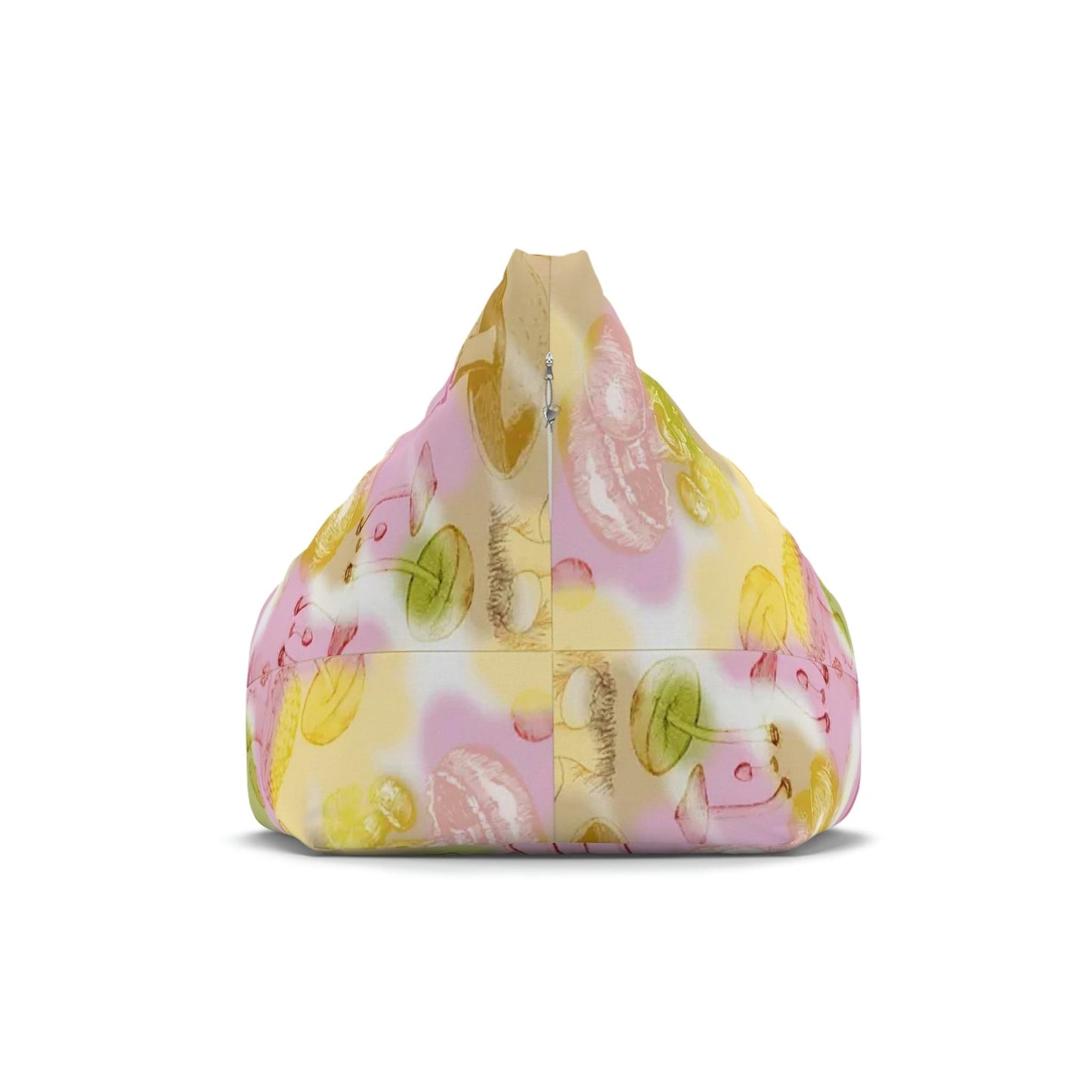 Kate McEnroe New York Mushroom in Pink and Yellow Bean Bag Chair Cover Bean Bag Chair Covers