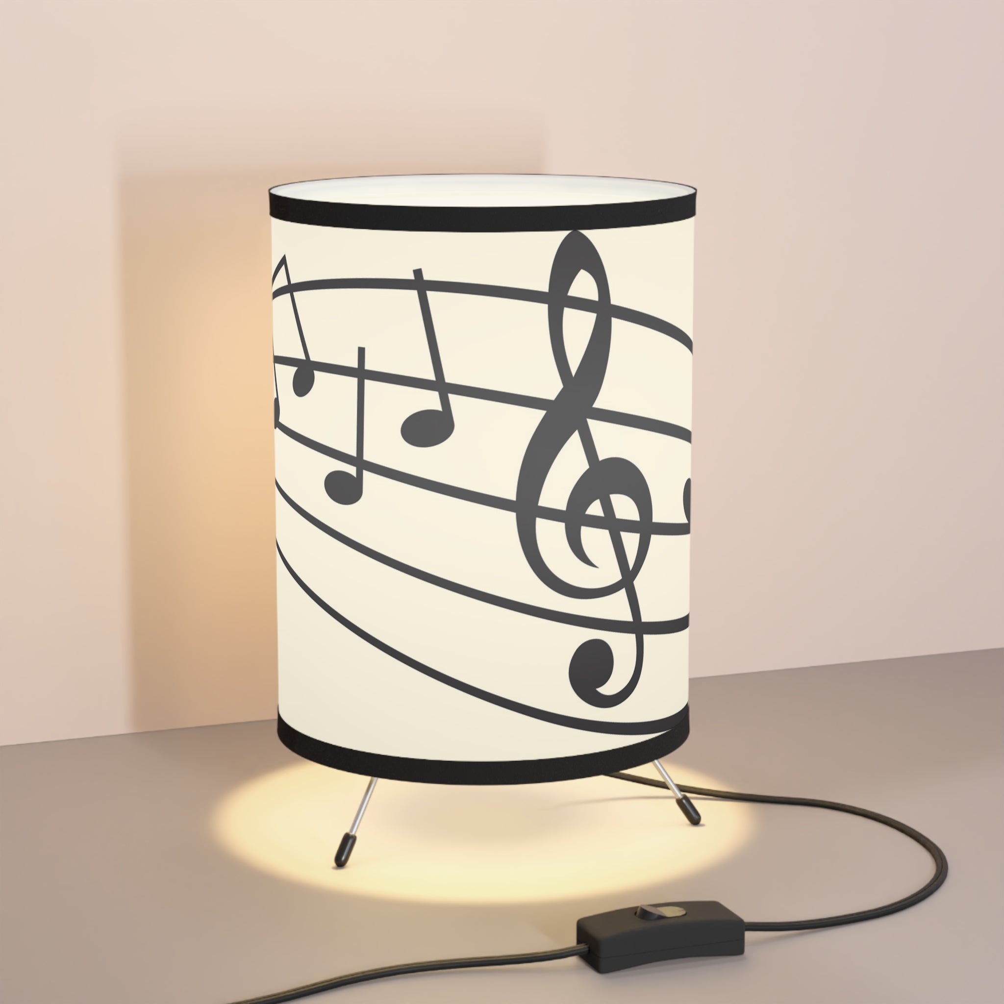 Kate McEnroe New York Music Notes Tripod Desk Lamp, Living Room, Bedroom Accent Lamp, Office Table LampLamps30027598584022704348