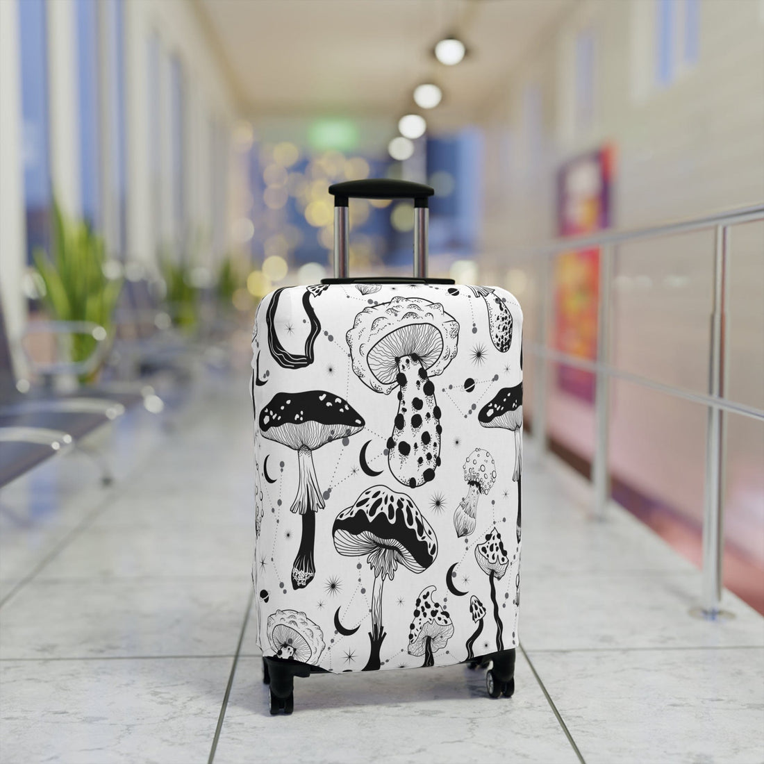 Kate McEnroe New York Mystical Mushroom Cottagecore Luggage Cover Luggage Covers 25&