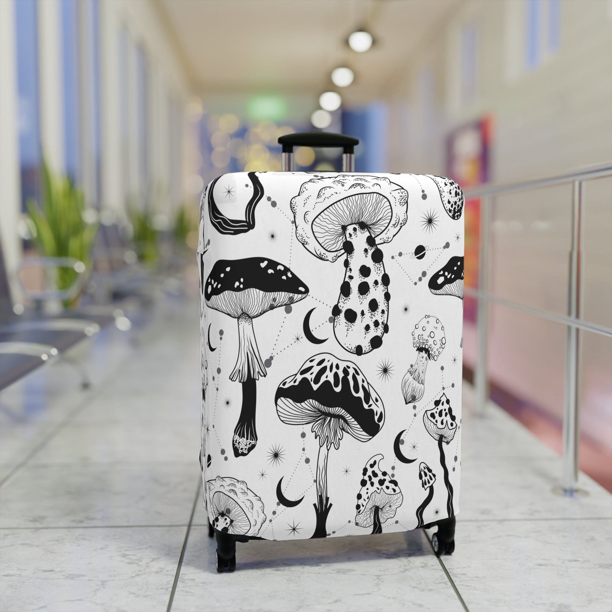 Kate McEnroe New York Mystical Mushroom Cottagecore Luggage Cover Luggage Covers