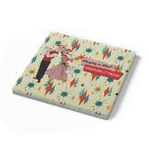 Kate McEnroe New York Naughty or Nice 1950s Christmas Mid Century Modern Soapstone Coaster SetCoasters7021