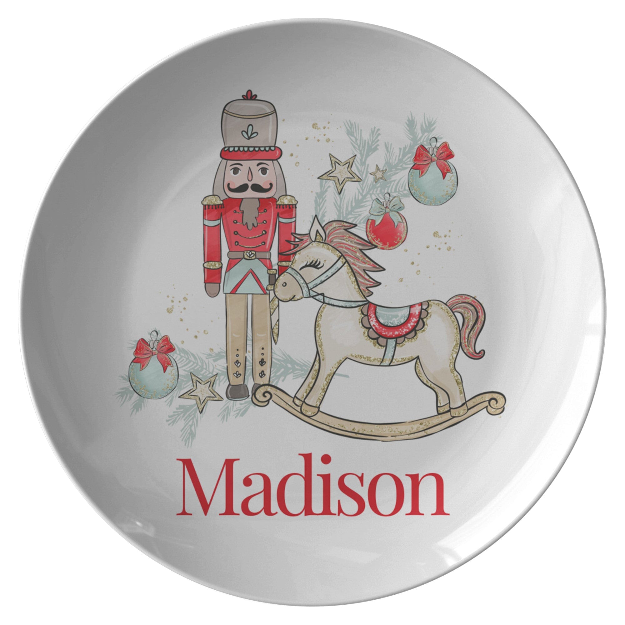 Kate McEnroe New York Nutcracker Personalized Plate, Custom Kid&