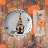 Kate McEnroe New York Orange Witch Gnome Halloween PlatePlatesP20 - HAL - GN7 - 56