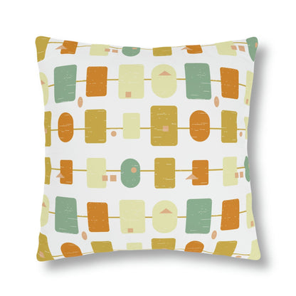 Kate McEnroe New York Outdoor Pillow in Mid Century Modern Abstract Geometric Print Outdoor Pillows 18" × 18" / Square 41857019102669883070