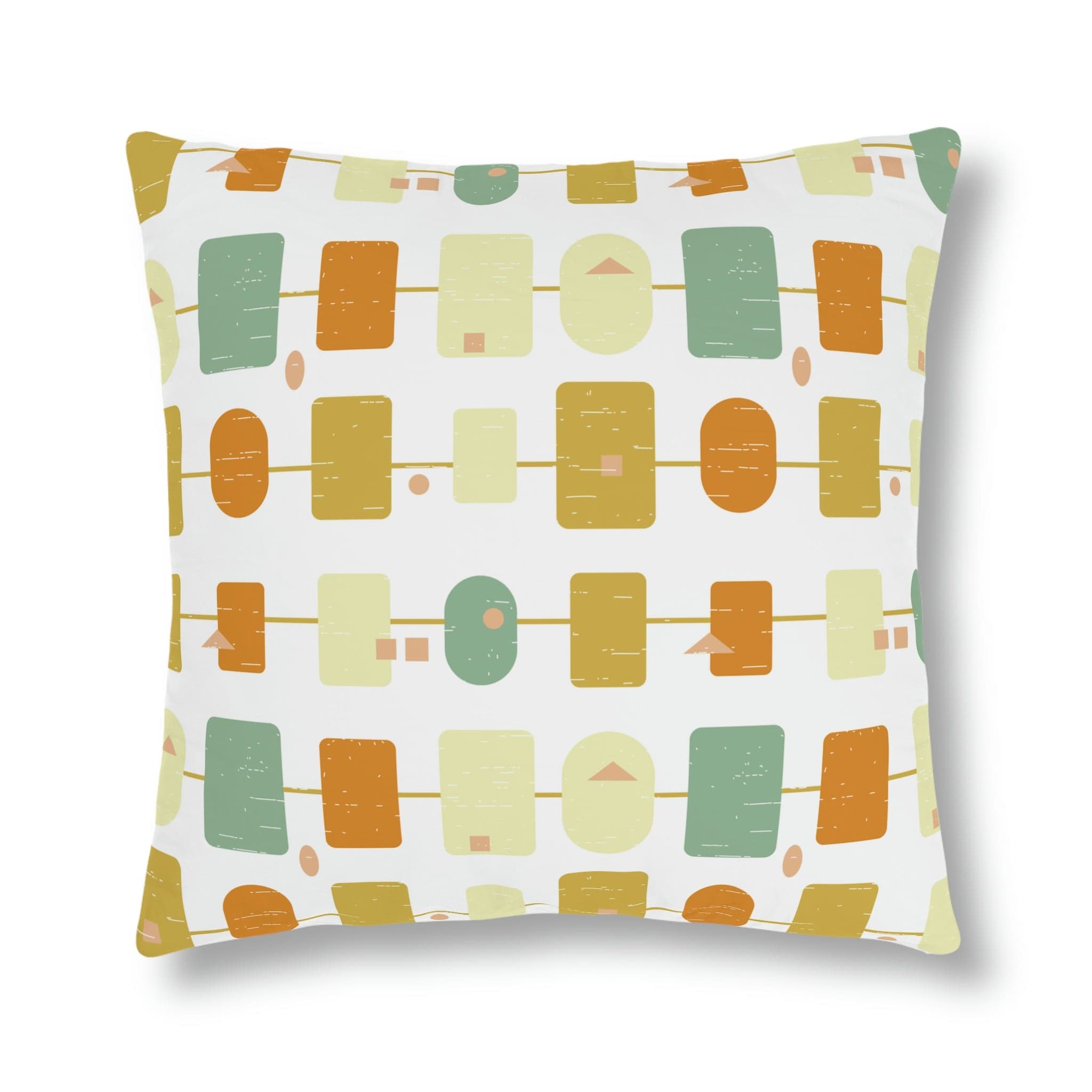 Kate McEnroe New York Outdoor Pillow in Mid Century Modern Abstract Geometric Print Outdoor Pillows 20&quot; × 20&quot; / Square 19595782795554474202