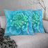 Kate McEnroe New York Outdoor Pillow in Painted Turquoise Dahlia FlowerThrow Pillows16407444430898672731