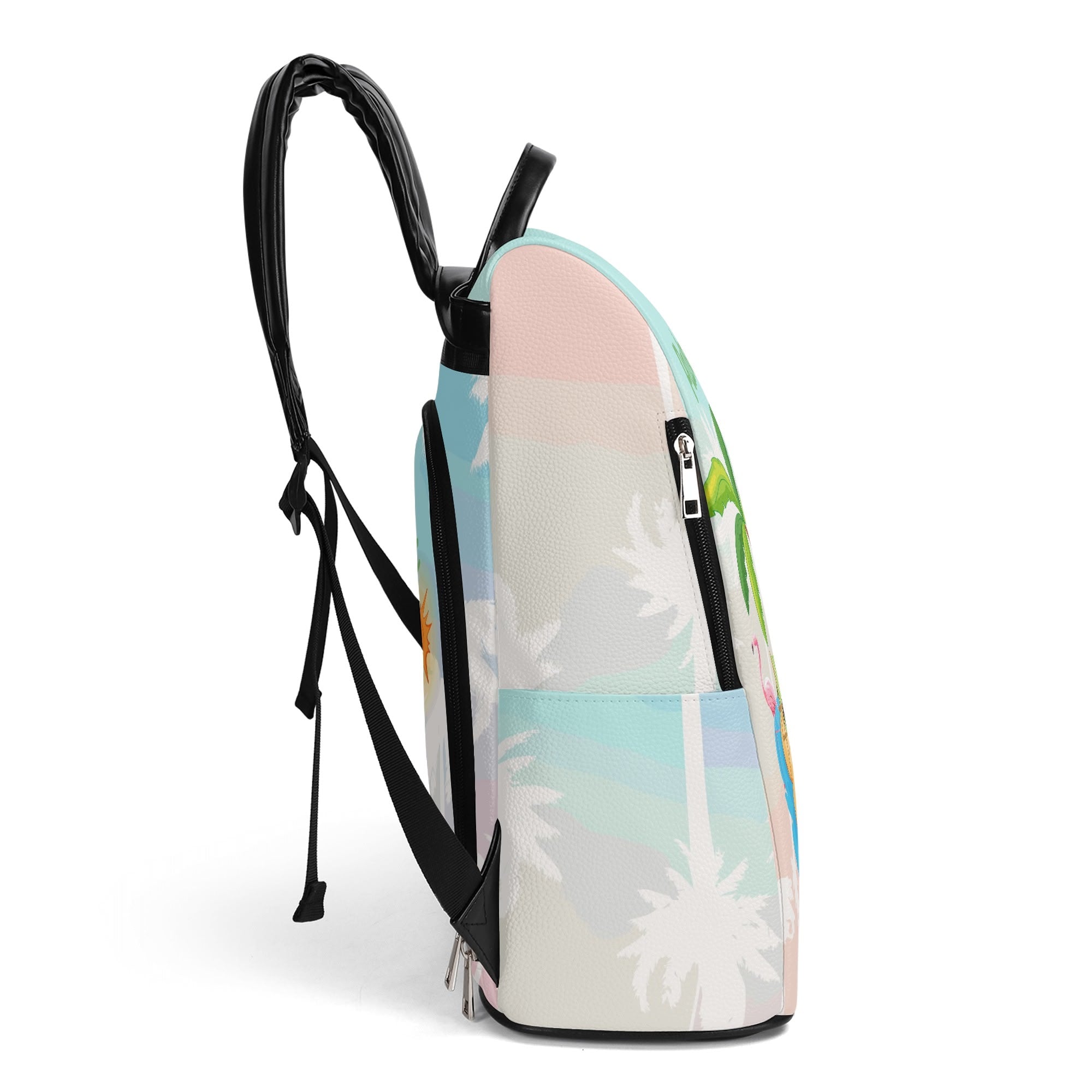 Kate McEnroe New York Palm Springs Atomic Cat Backpack, Retro Mid Century Modern Beach Travel Bag, 50s Kitsch Flamingo Vacation VibeBackpacksN67GEJXW - 1