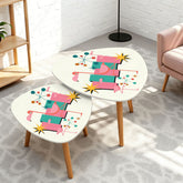 Kate McEnroe New York Palm Springs Flamingo 50s Mid Century Modern Nesting TableNesting TableswOd0oU5XtN