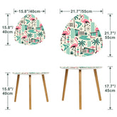 Kate McEnroe New York Palm Springs Flamingo Mid Century Modern Nesting TablesNesting TableswdDKLYdlmE