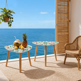 Kate McEnroe New York Palm Springs Flamingo Mid Century Modern Nesting TablesNesting TableswdDKLYdlmE