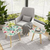 Kate McEnroe New York Palm Springs Flamingo Mid Century Modern Nesting TablesNesting TableswdDKLYdlmE