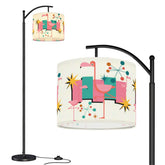 Kate McEnroe New York Palm Springs Flamingo Mid Century Modern Retro Arc Floor LampArc Floor Lamps2KDOz4Ab8X