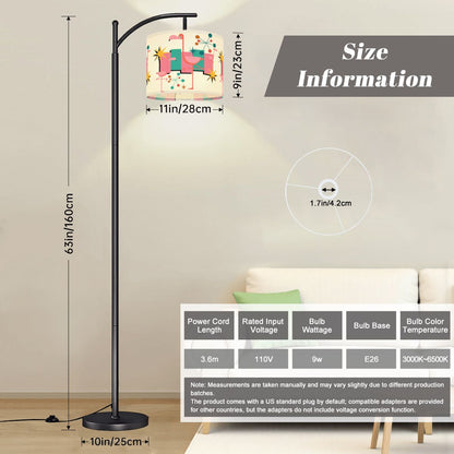 Kate McEnroe New York Palm Springs Flamingo Mid Century Modern Retro Arc Floor LampArc Floor Lamps2KDOz4Ab8X