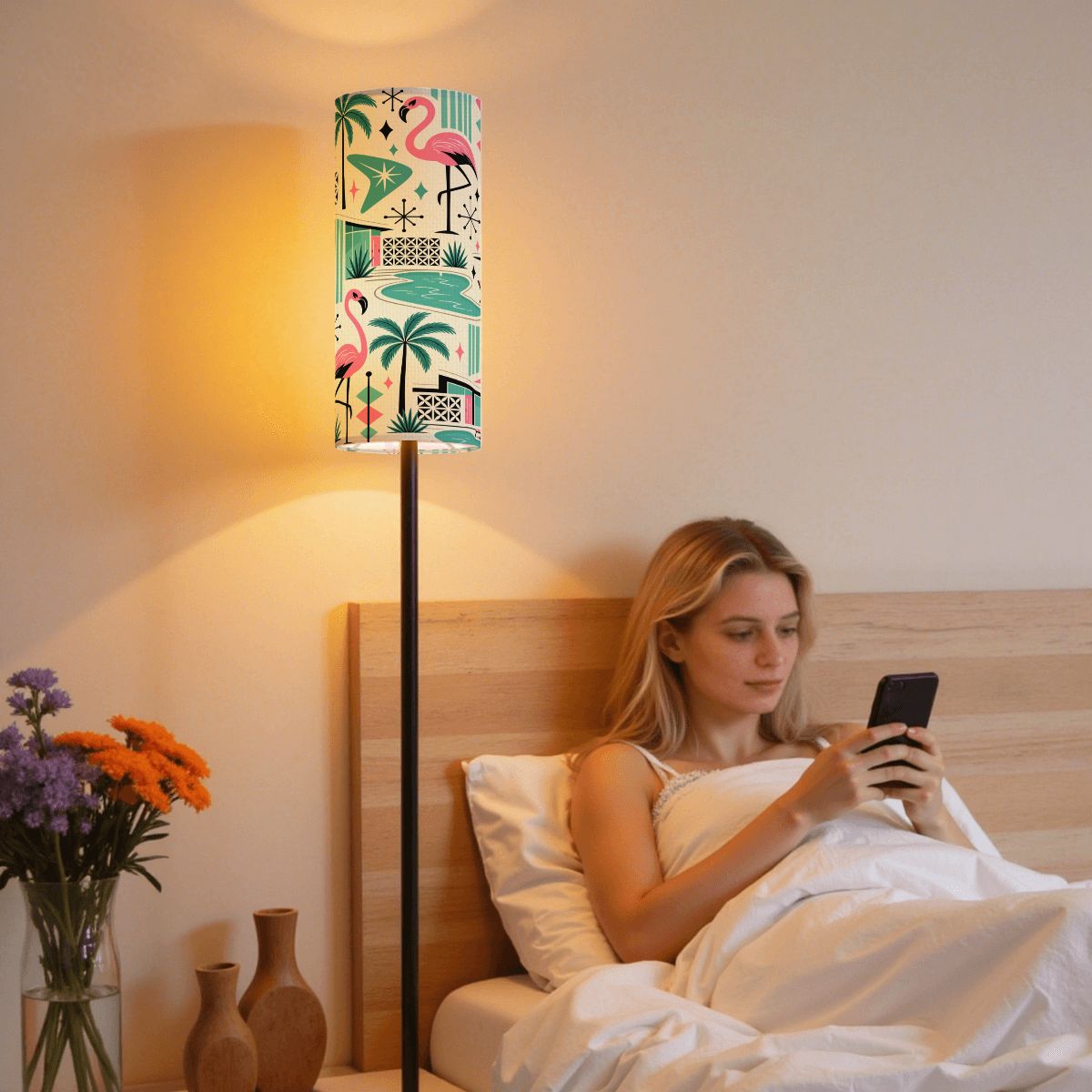 Kate McEnroe New York Palm Springs Flamingo Mid Century Modern Slim Floor LampSlim Floor Lamps3ywjzhUuub